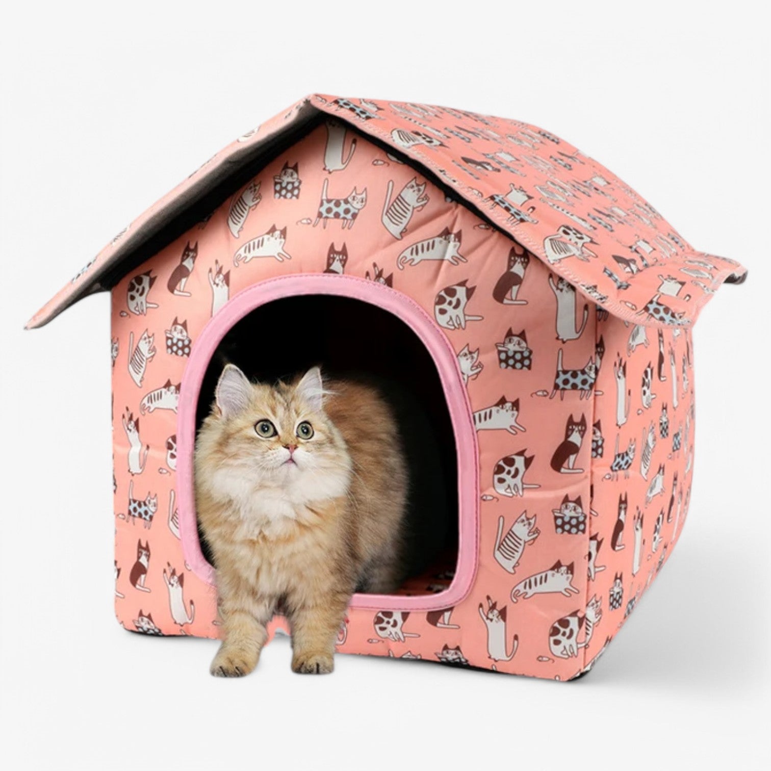 Wetterfestes Tierhaus "CozyNest" für Katzen und kleine Hunde