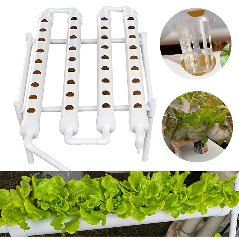 HydroGrow 36 | Innovative Indoor Plant System | With Pump & Timer Control | For Herbs & Vegetables | 36 Planting Pods in White