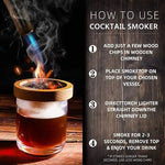 Rauchige Genüsse: Holz-Cocktailraucher-Set für kreative Drinks