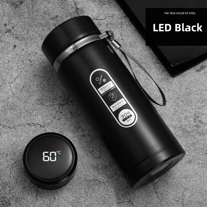 Intelligente Thermosflasche mit LED-Temperaturanzeige (800ml–1L)