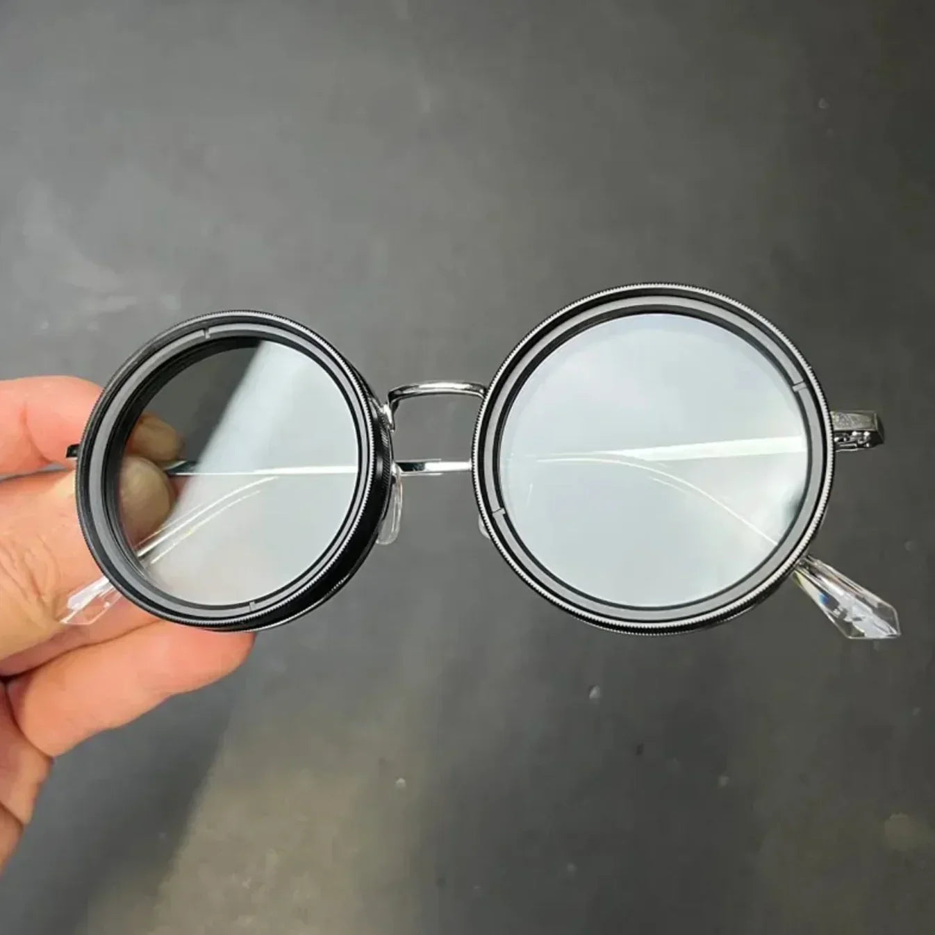 Runde Retro-Sonnenbrille mit UV400 Schutz – Stilvoll und Leicht