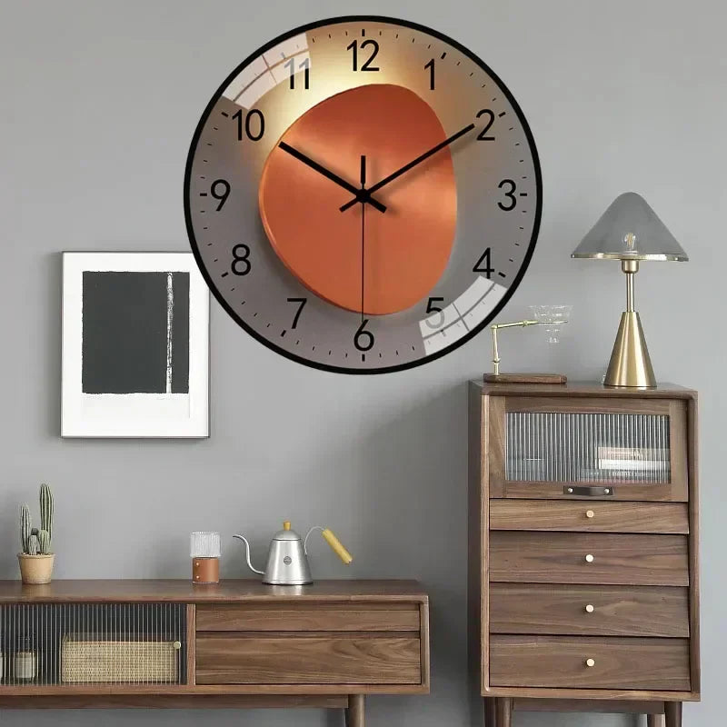 Elegante Wanduhr mit geräuschlosem Mechanismus – zeitloses Design