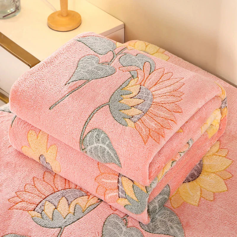 Blütenzauber Cuddly Blanket | Soft Blanket for Home & Travel