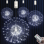 Funkelnde LED-Lichterkette Glanzzauber | 150/200 LEDs | 8 Modi mit Fernbedienung | Wetterfest | Warmweiß, Kaltweiß, Bunt oder Blau