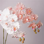 Künstliche Phalaenopsis-Orchidee mit 9 Blütenköpfen