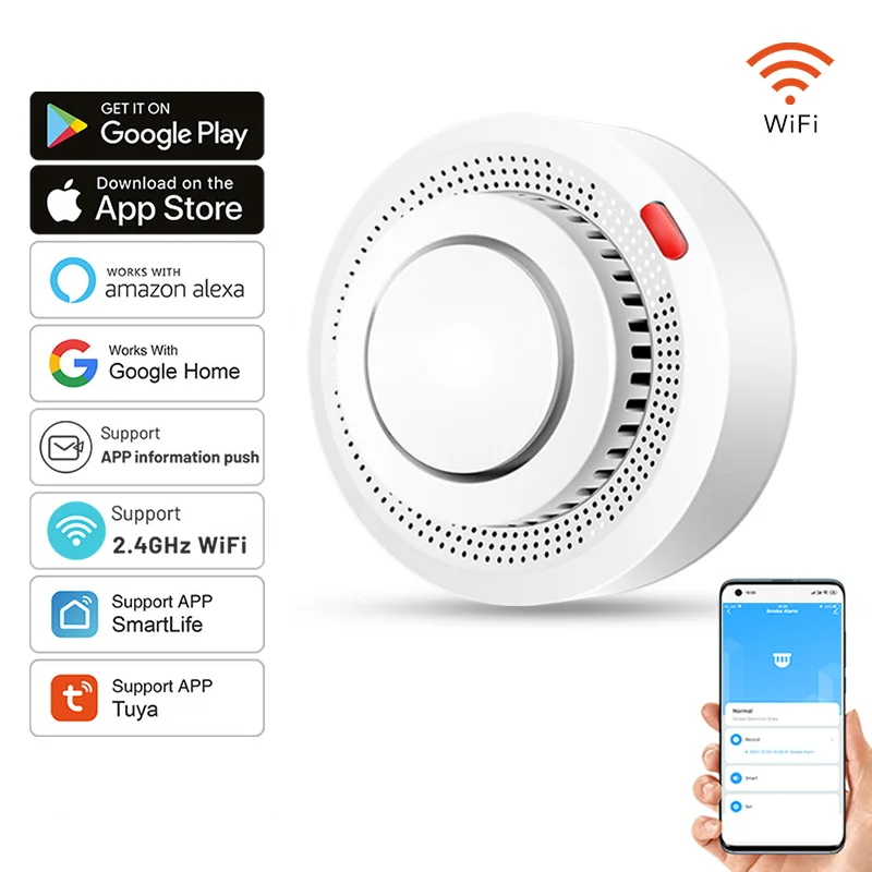 Sicherheitswächter | Intelligenter WLAN Rauchmelder 85dB – Brandschutz für Ihr Zuhause