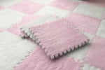 DIY Winter Plüsch Puzzlematte
