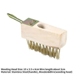 Moss and Weed Remover with Steel Bristles | 120 cm Handle