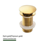 Elegante Push-Down Abflusslösung aus Messing – 11 Farben verfügbar