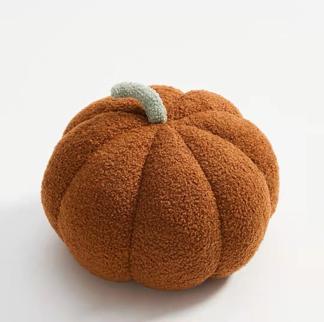Kuschelkissen in Kürbisform