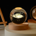 Starlight Universe Lamp | 3D Effect | Soothing Light | Crystal & Wood