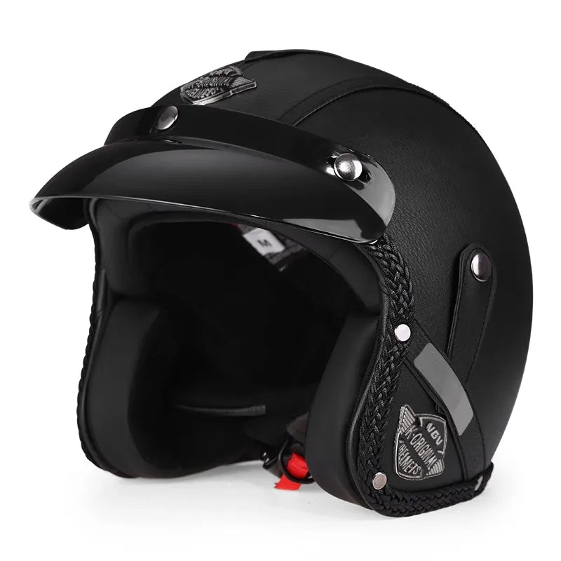 Retro Motorradhelm – Urban Cruiser – (Offenes Gesicht 3/4)