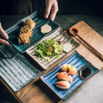 Elegante Keramikteller für Sushi-Liebhaber