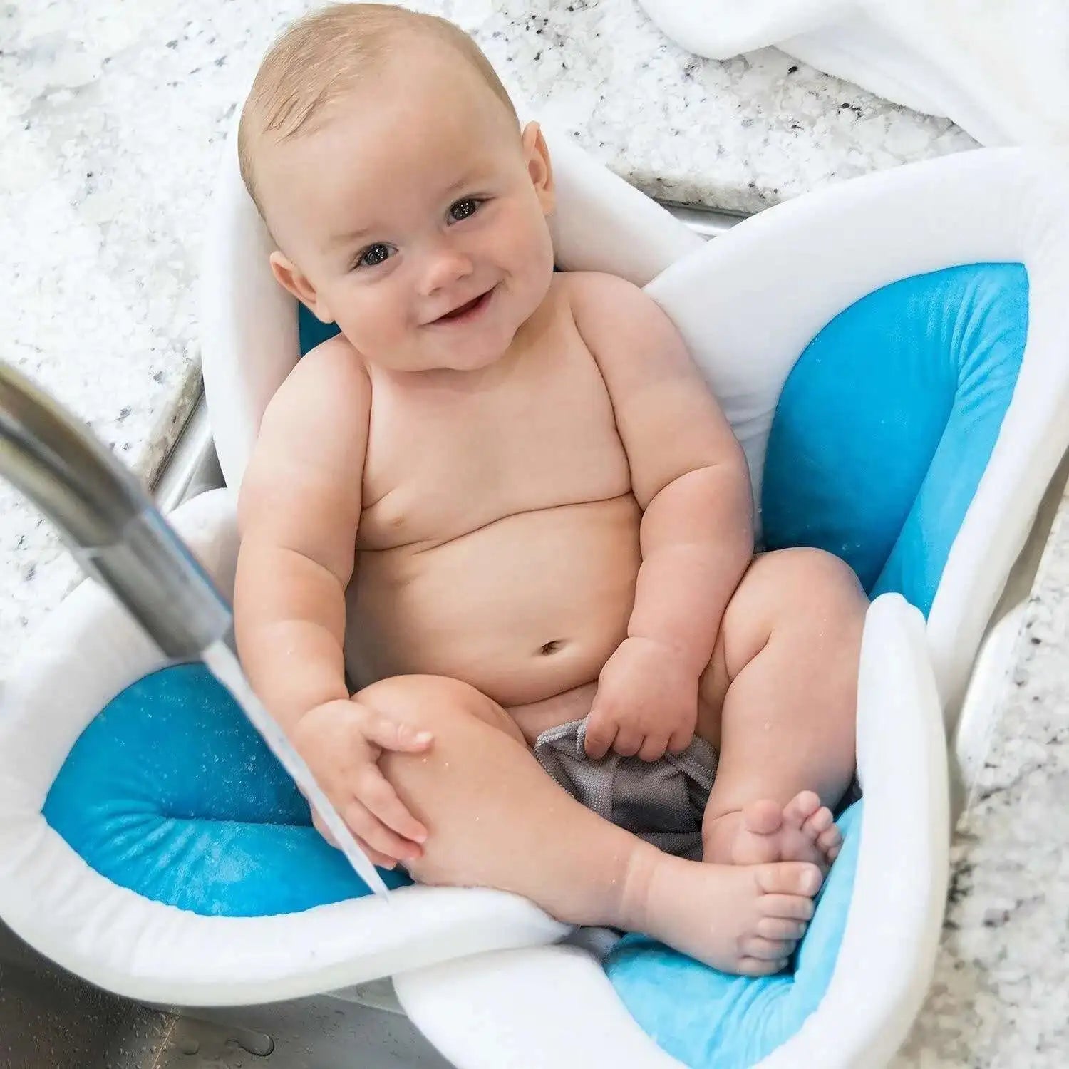 Rutschfeste Badmatte für Babys – Blumenförmige Badematte