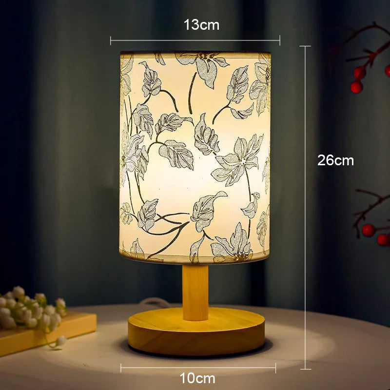 Elegante LED-Tischlampe im asiatischen Stil | Dimmbar | Warmweißes Licht
