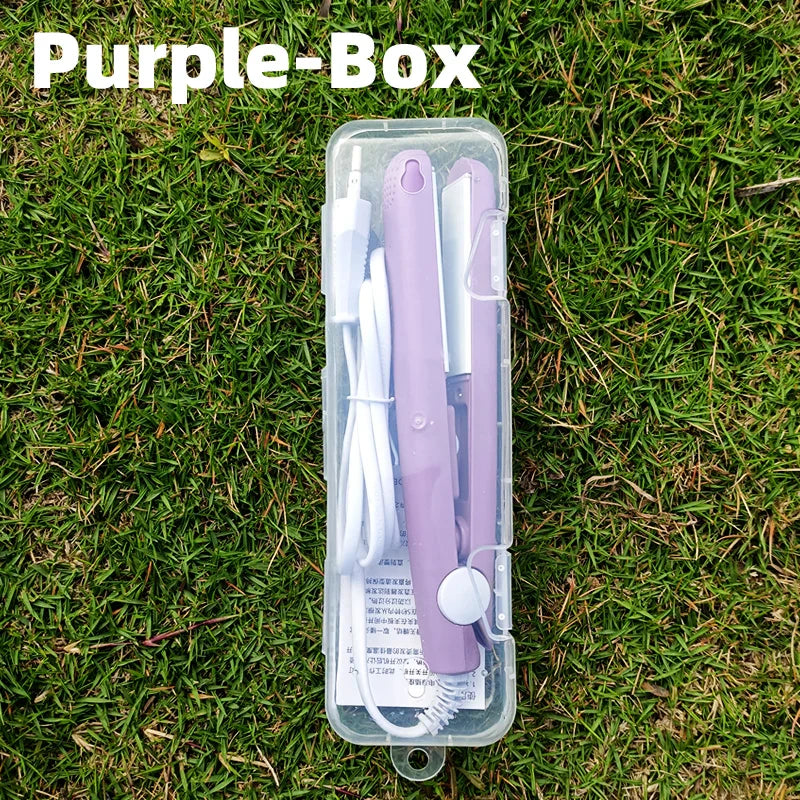 Stylish 2-in-1 Mini Hair Styler – Straighten and Curl