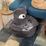Thermal protection for your dog: Plush bed in the shape of a bear