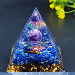 Orgonit-Pyramide mit Amethystpendel – Energie, Schutz und Dekoration