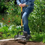 Lawn Aerator Pro | Manual Lawn Aeration with Steel Spikes | 16 Spikes & 8 Hollow Corers | For a Flourishing Garden