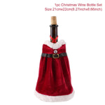 Festive Wine Bottle Cover – Stylish Christmas Decoration