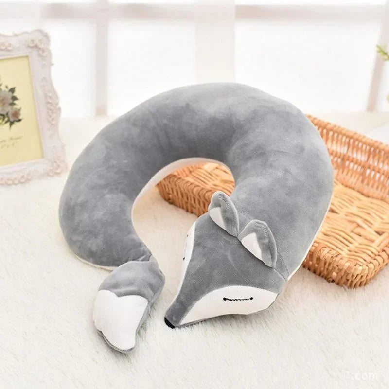 Cuddly Neck Pillow for Travel | Playful Fox Design