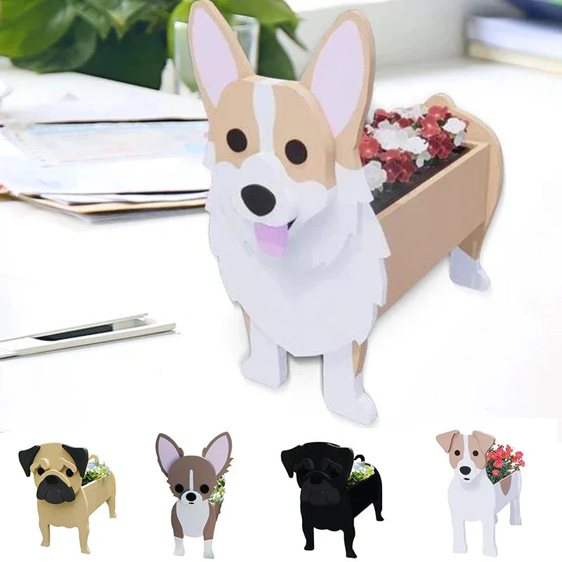Hundefreundlicher Blumentopf – Verspielter Pflanzenbehälter