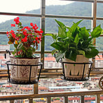 Platzsparender Pflanzenhalter für den Balkon | Einfacher Wasserabfluss