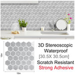 3D Selbstklebende Hexagonale Wanddekorationsplatten | HexaStyle