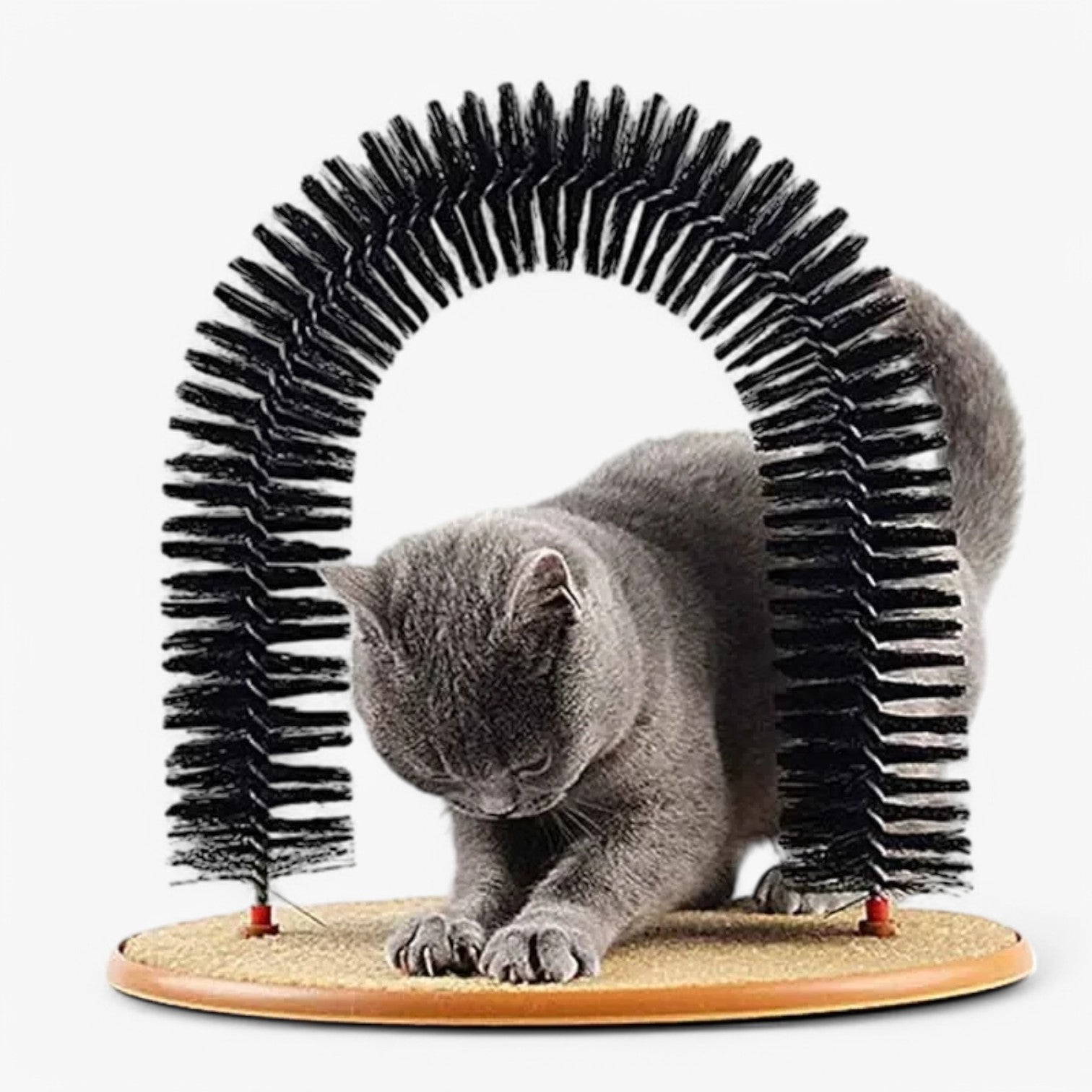 Katzenpflege-Bogen "Spinkrul" mit Kratzmatte und Massagefunktion