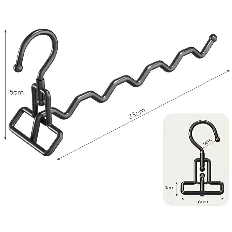 Practical Foldable Stainless Steel Laundry Rack for Travel