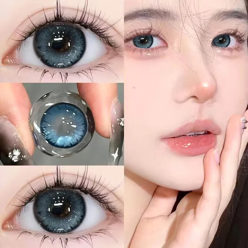 Farbenfrohe Kontaktlinsen mit Dioptrien für strahlende Augen