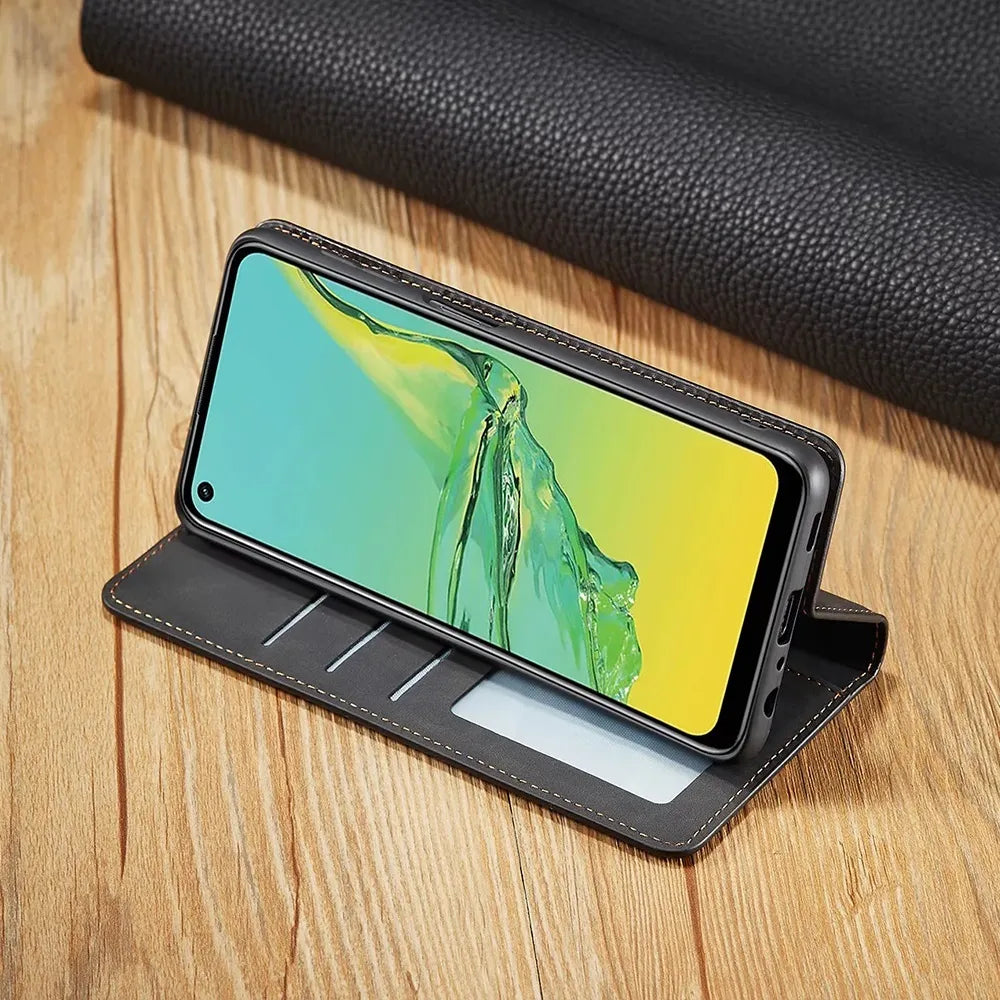 Elegante Ledertaschenschutzhülle für Samsung Galaxy