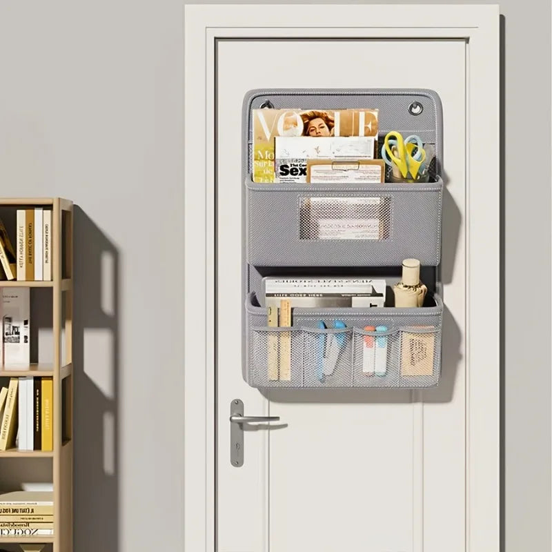 SmartSpace | Fabric Wall Organizer | With Clear Window & Hooks | Practical Compartments