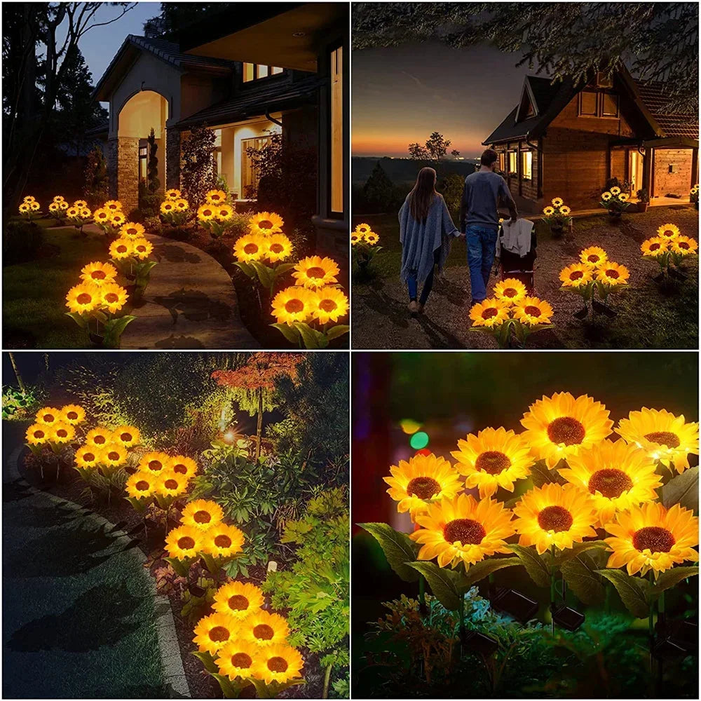 Blossom Magic - Solar Sunflower Lights for Your Garden