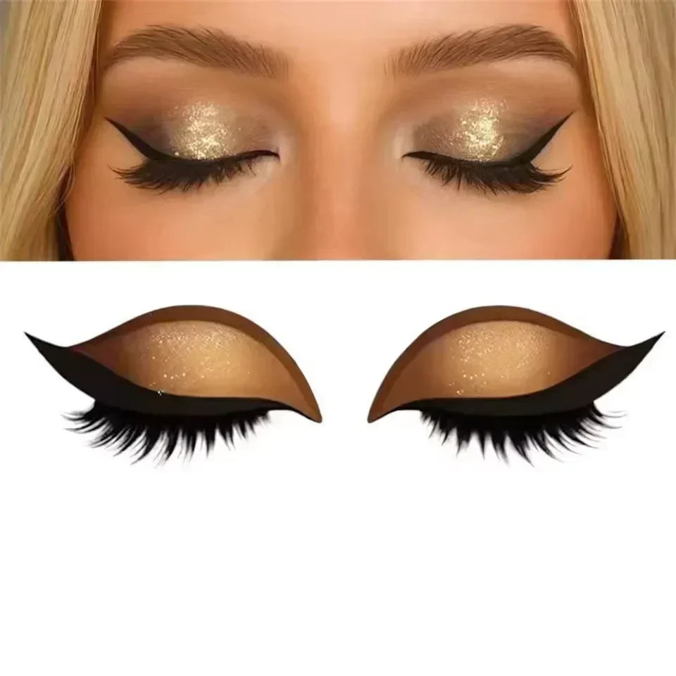 Quick Eye Makeup Stickers | Instant Glamour for Every Day | Reusable and Waterproof