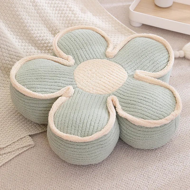 Pastellfarbener, weicher Blumen-Kissenbezug