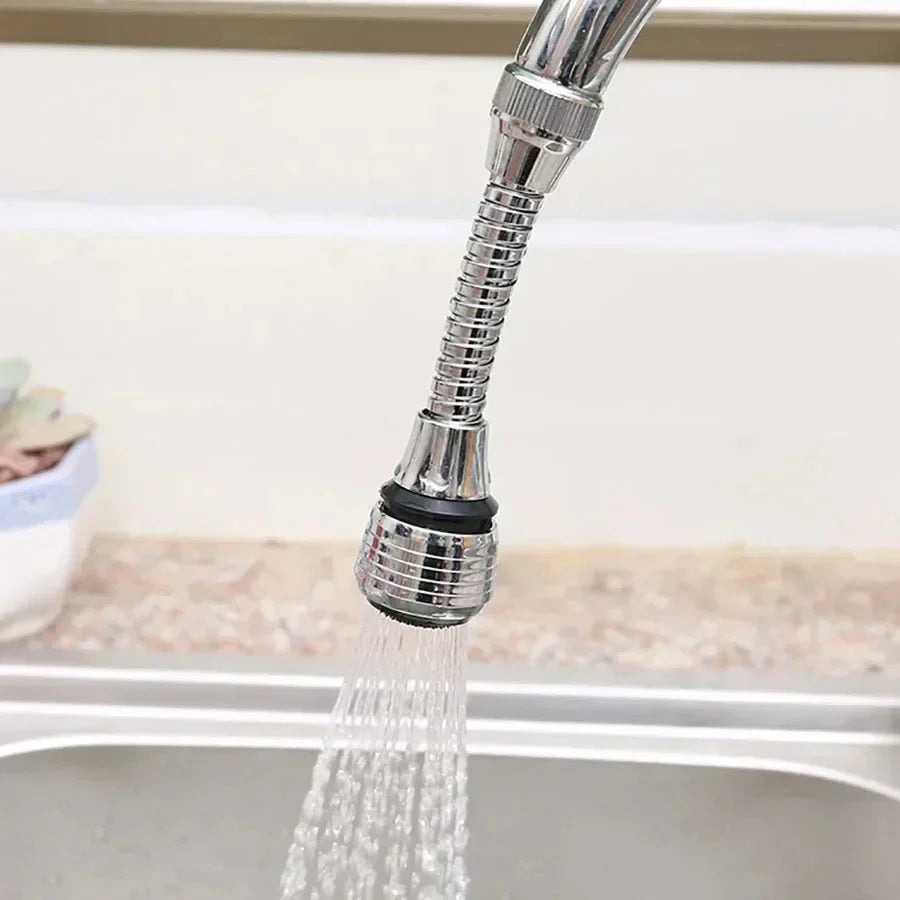 Edelstahl Wasserhahnverlängerung mit 360° Drehung für maximale Flexibilität