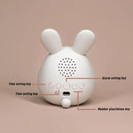 Kinder-Wecker mit LED-Nachtlicht und verspieltem Hasen-Design