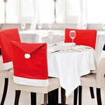 Weihnachtsstuhlbezüge im Santa-Design – Set von dekorativen Bezügen