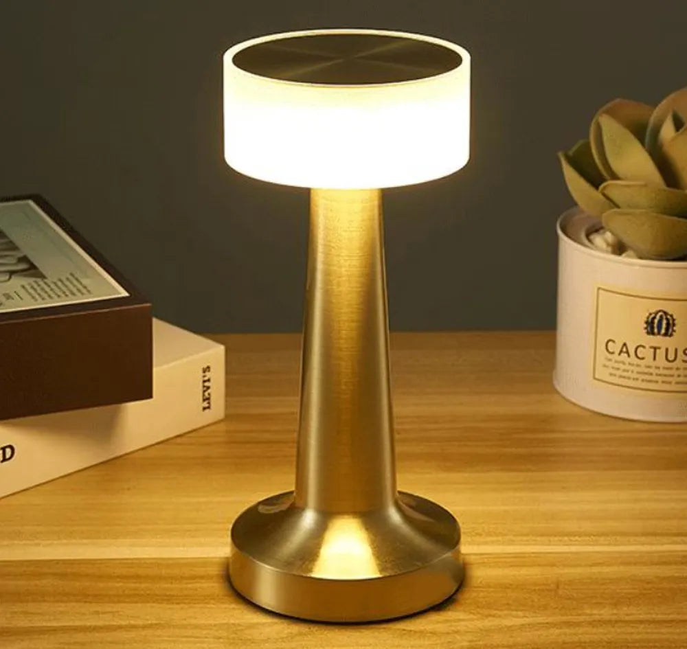Stilvolle Tischlampe | Kabellose LED-Leuchte mit Touch-Dimmen