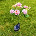 Sonnenblüte Gartenlampe Hibiskus | LED Blumenleuchte | 62 cm hoch