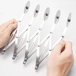 FlexiCut Dough Cutter | Stainless Steel & Adjustable | 3–7 Wheels | Perfect for Pizza, Brownies & Pastries