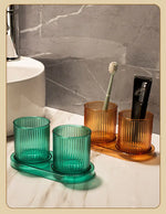 Farbenfrohe Anti-Tropf Badezimmerbecher – ColorSip HomeCup