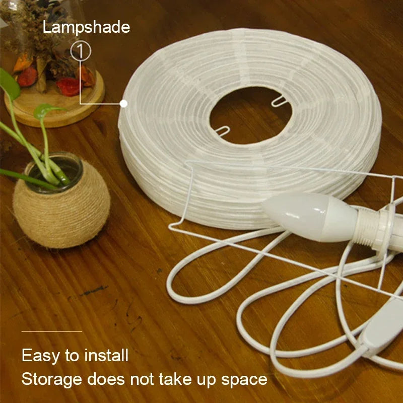 Stimmungsvolle Tischlampe im japanischen Design