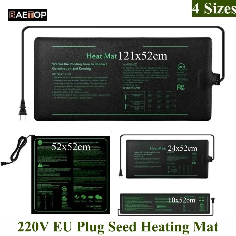 ThermoGrow Heating Mat for Young Plants | 220V EU Plug | 4 Sizes