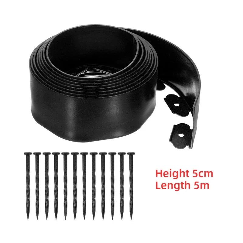 FlexiLawn Edge Border 5m/10m | 5 cm Height | With Posts