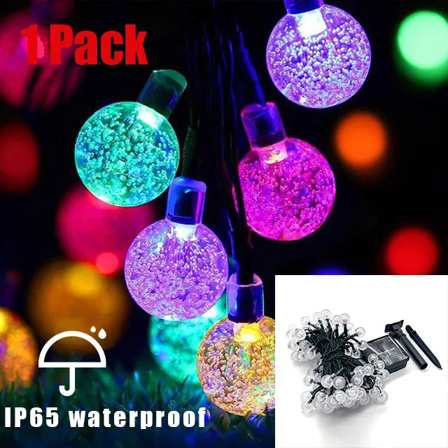 Solar Powered Outdoor 100 LED String Fairy Lights