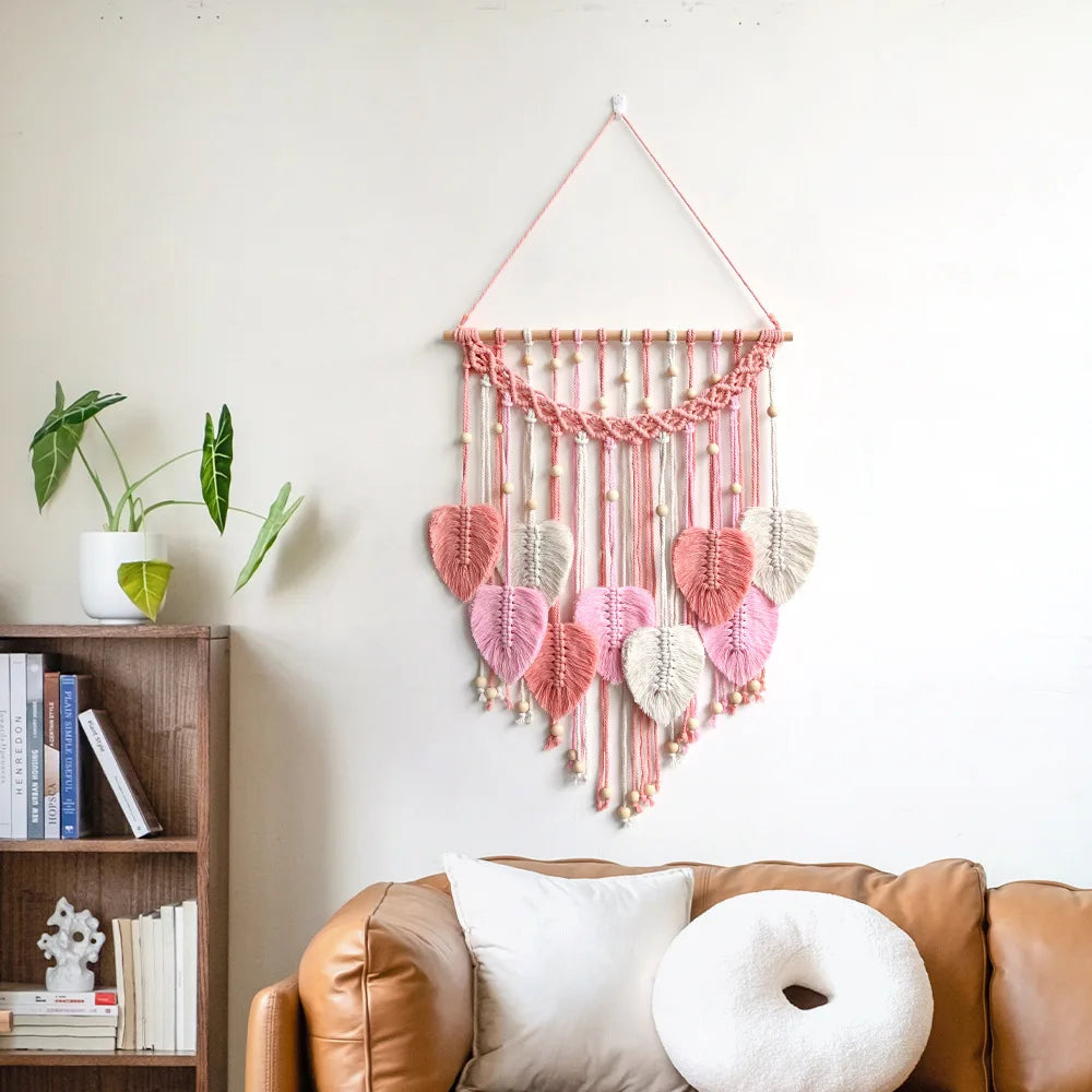 Eleganter Makramee Wandbehang für ein harmonisches Zuhause