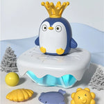 Spritzendes Bade-Spielzeug in Pinguin-Form