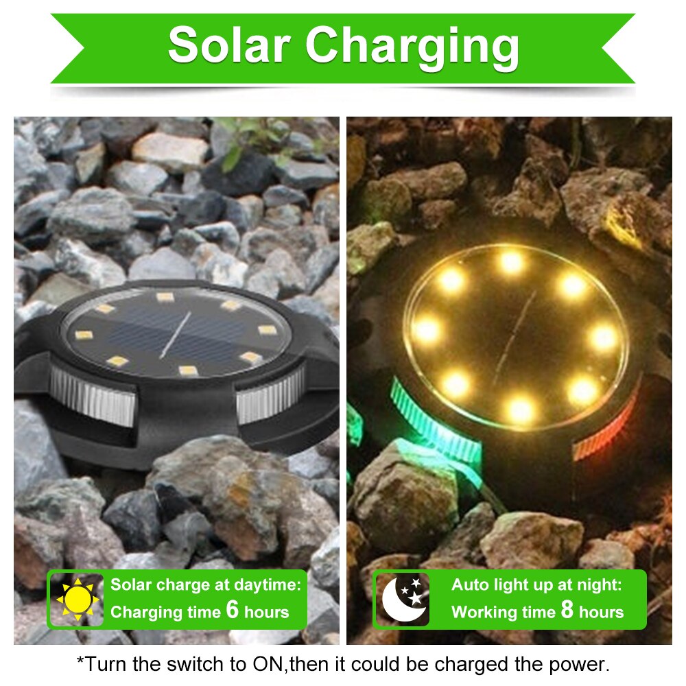 Solarbetriebene Gartenlichter mit Farbwechsel | LuminaGard